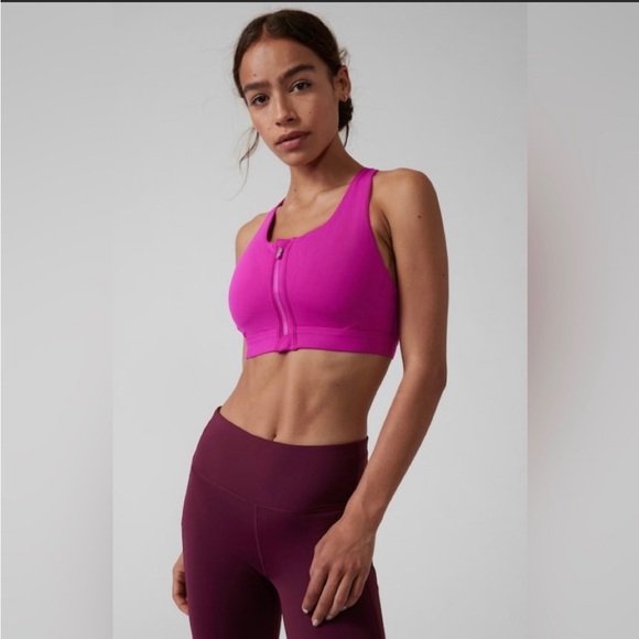 Athleta A-C Ultimate Zip Front Bra XS NWOT - Picture 2 of 11